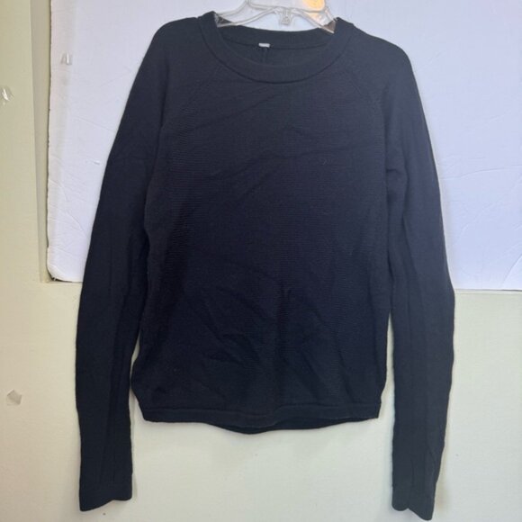 Lululemon Sit In Lotus Merino Wool Sweater Lightweight Knit Crew Top Minimal S - Picture 2 of 16